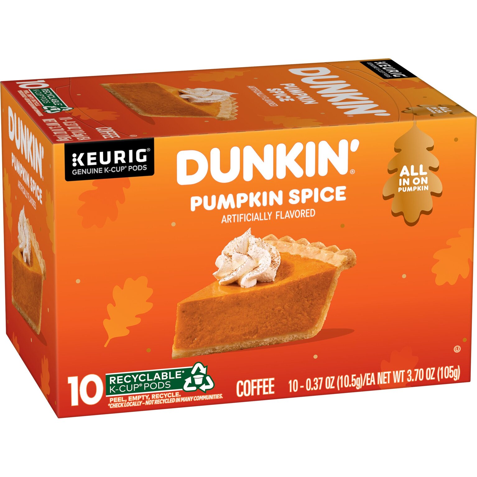 Pumpkin Spice Artificially Flavored K‑Cup® pods
